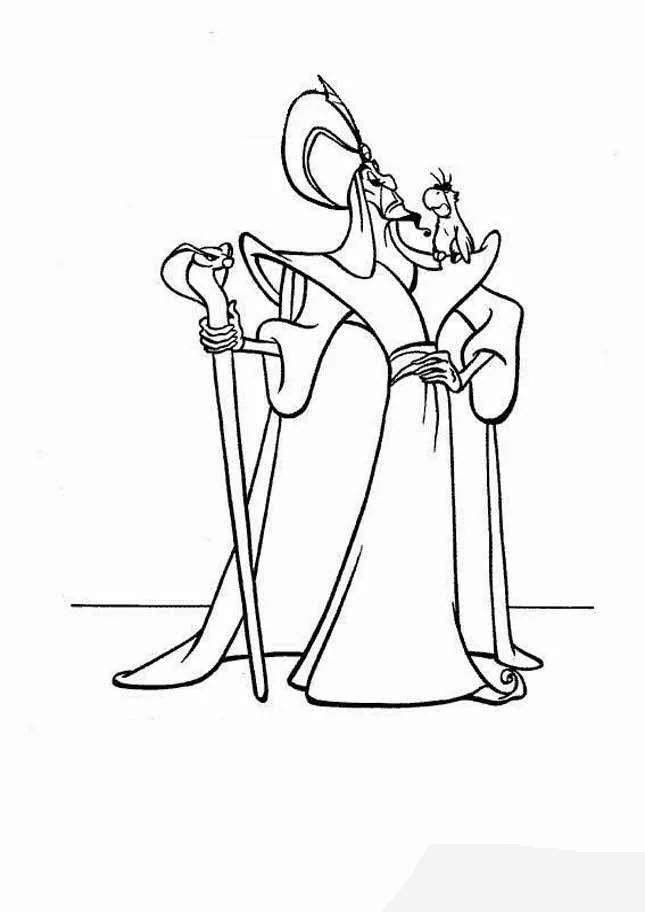 Desenho de Aladdin para imprimir