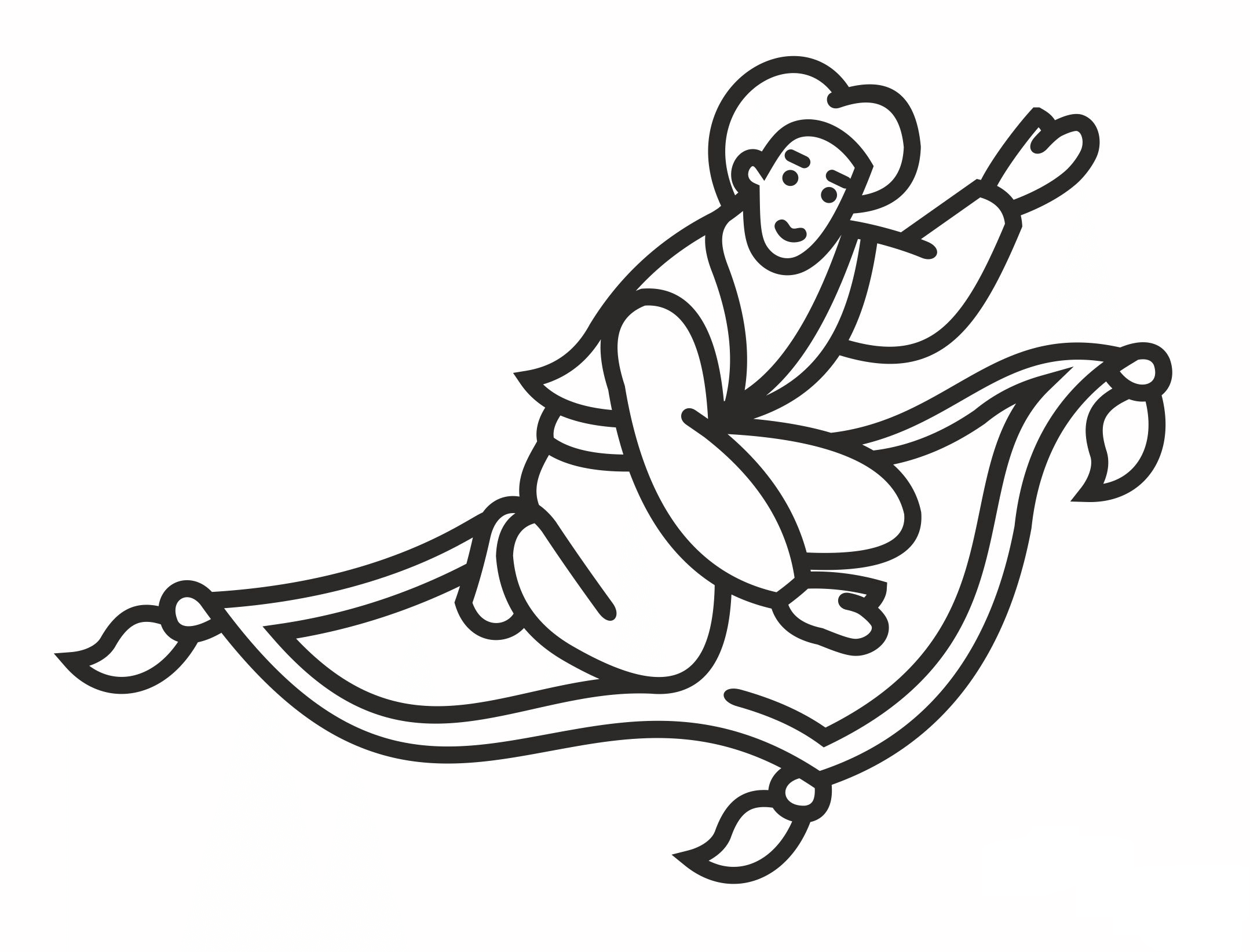 Desenho de Aladdin para imprimir