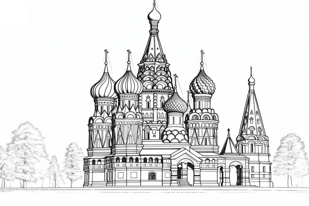 Desenho de Igreja para imprimir