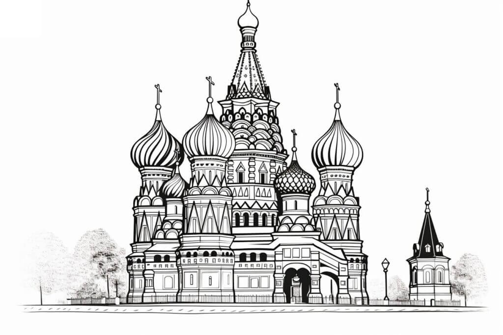 Desenho de Igreja para imprimir