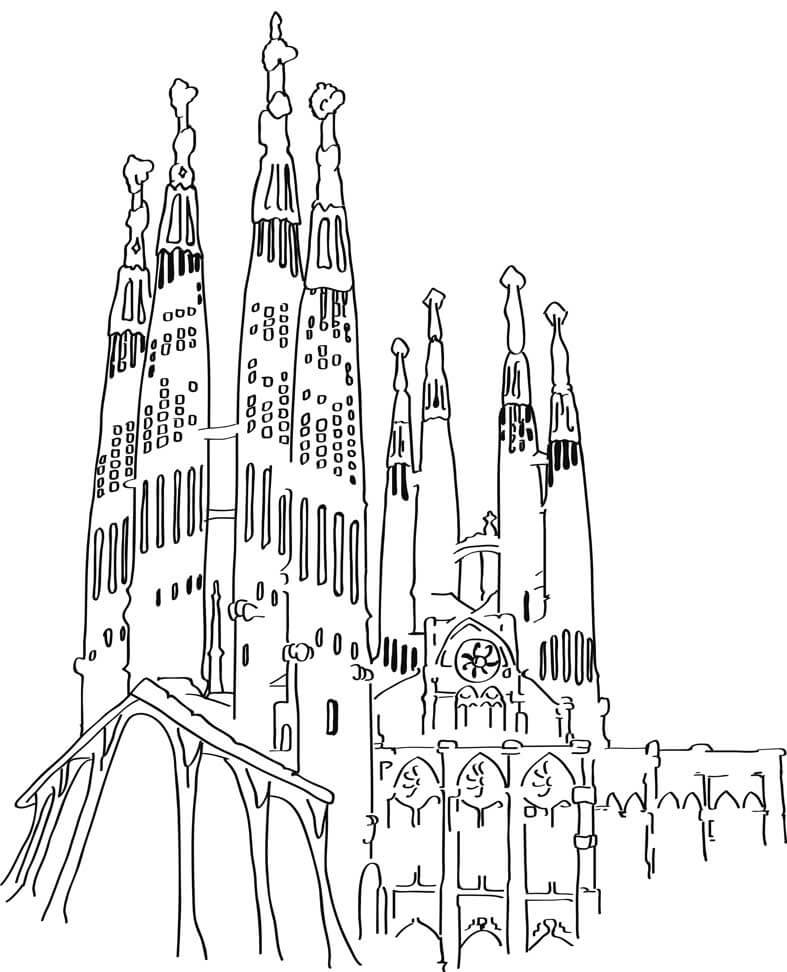 Desenho de Igreja para imprimir