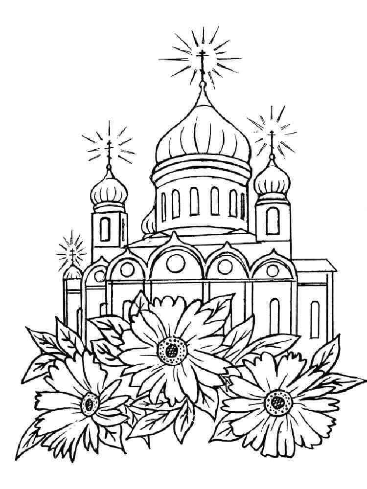 Desenho de Igreja para imprimir