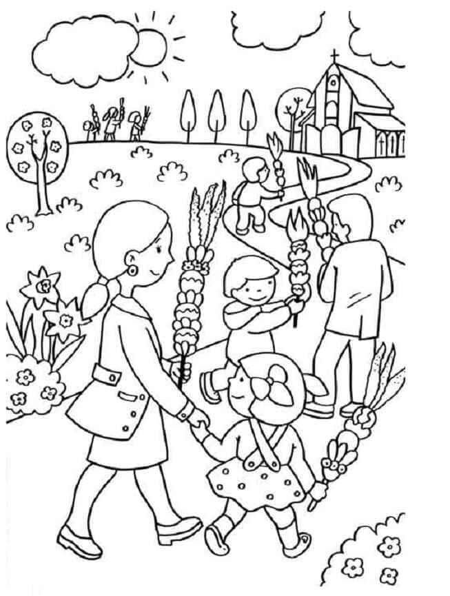 Desenho de Igreja para imprimir