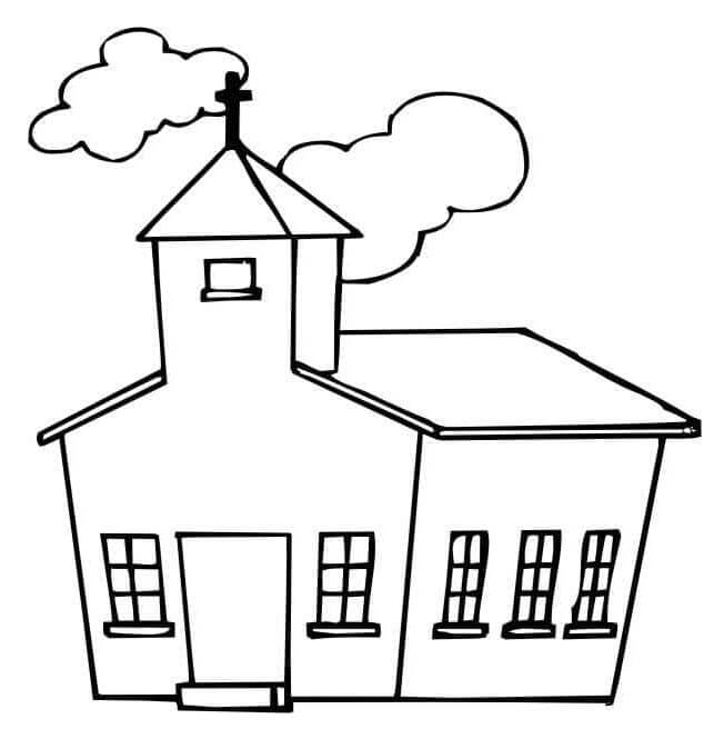 Desenho de Igreja para imprimir