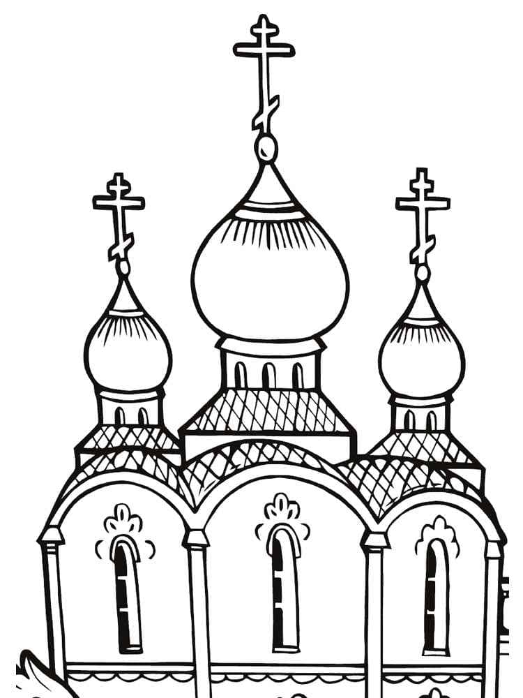 Desenho de Igreja para imprimir