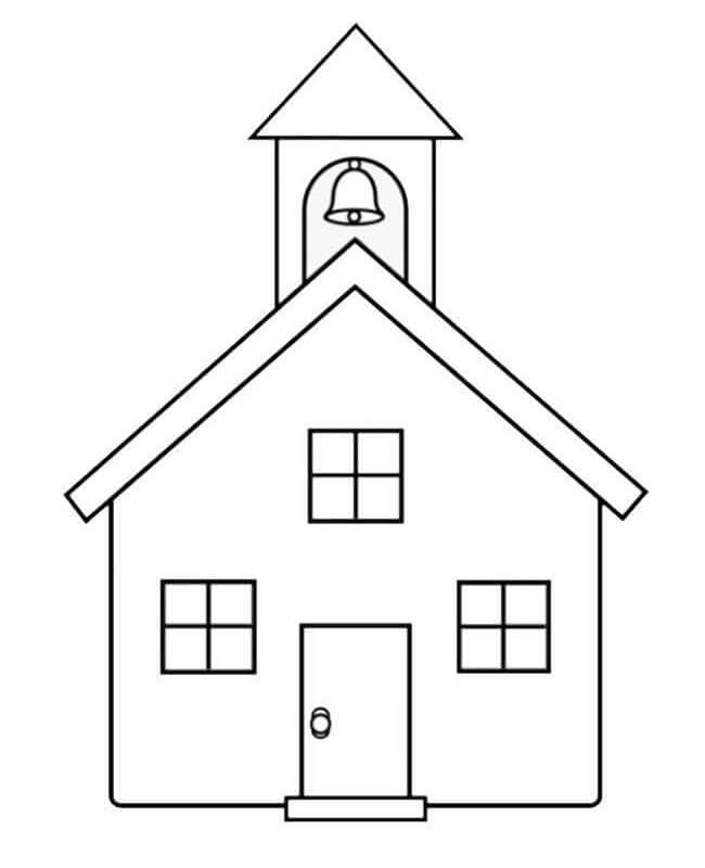 Desenho de Igreja para imprimir