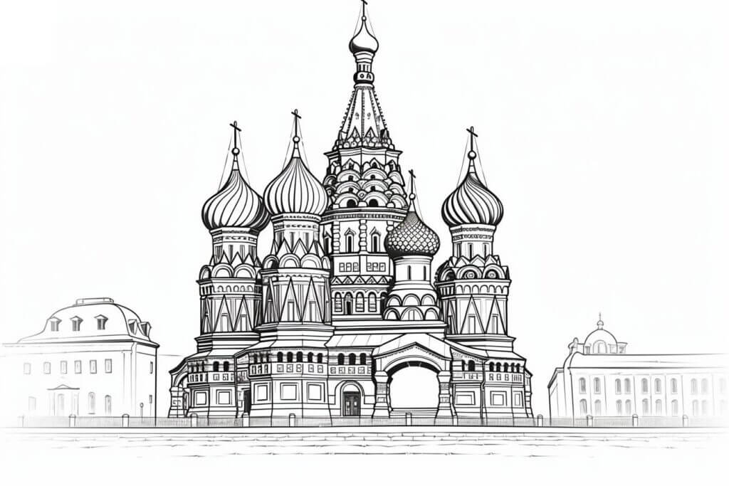 Desenho de Igreja para imprimir