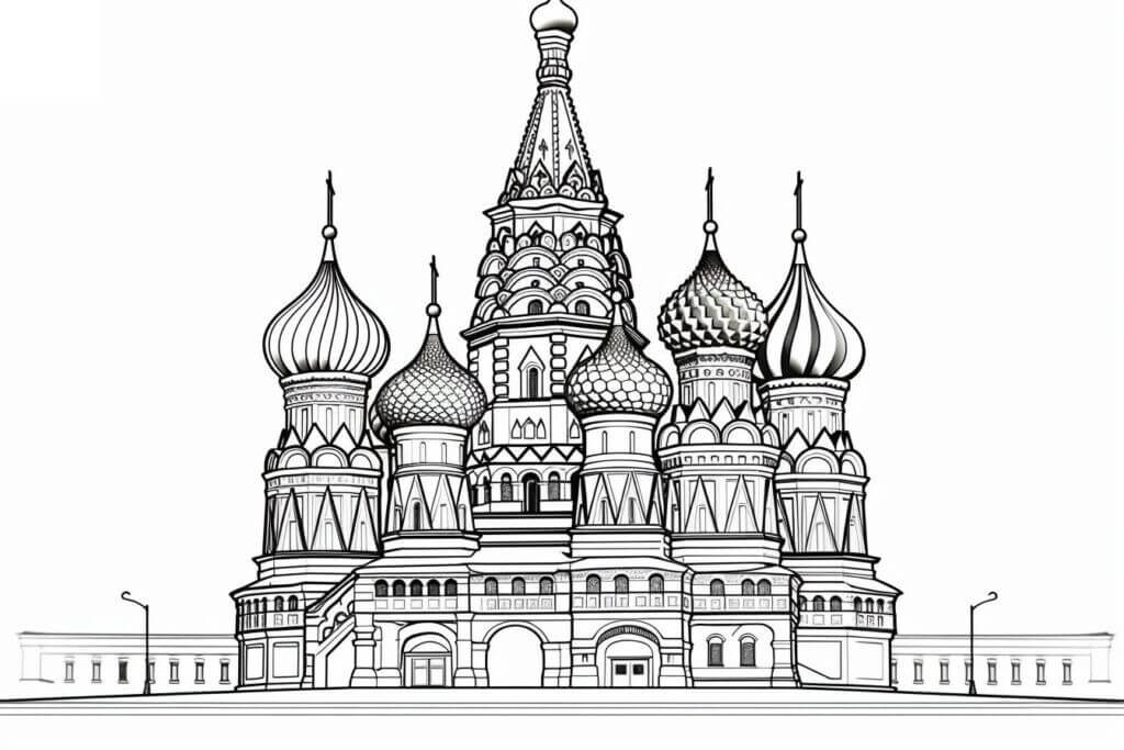 Desenho de Igreja para imprimir