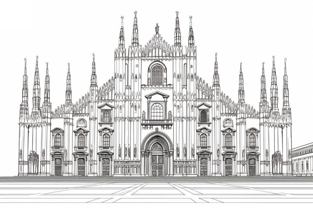 Desenho de Igreja para imprimir