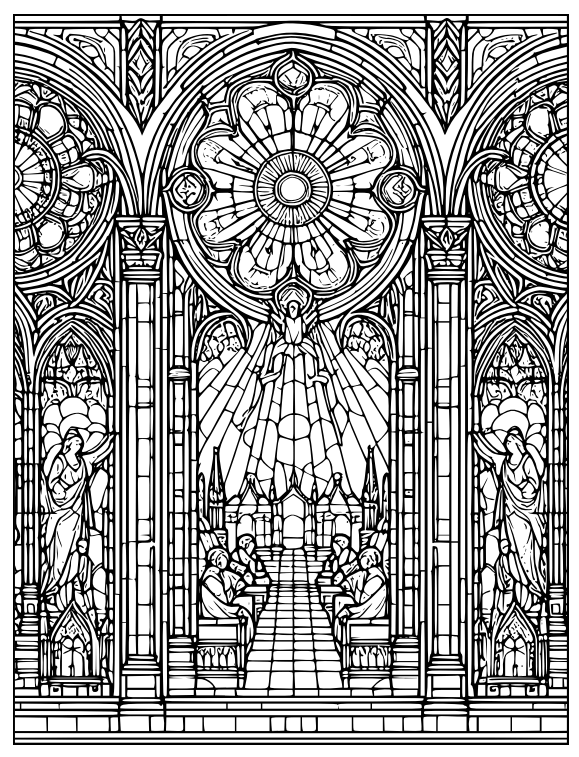 Desenho de Igreja para imprimir