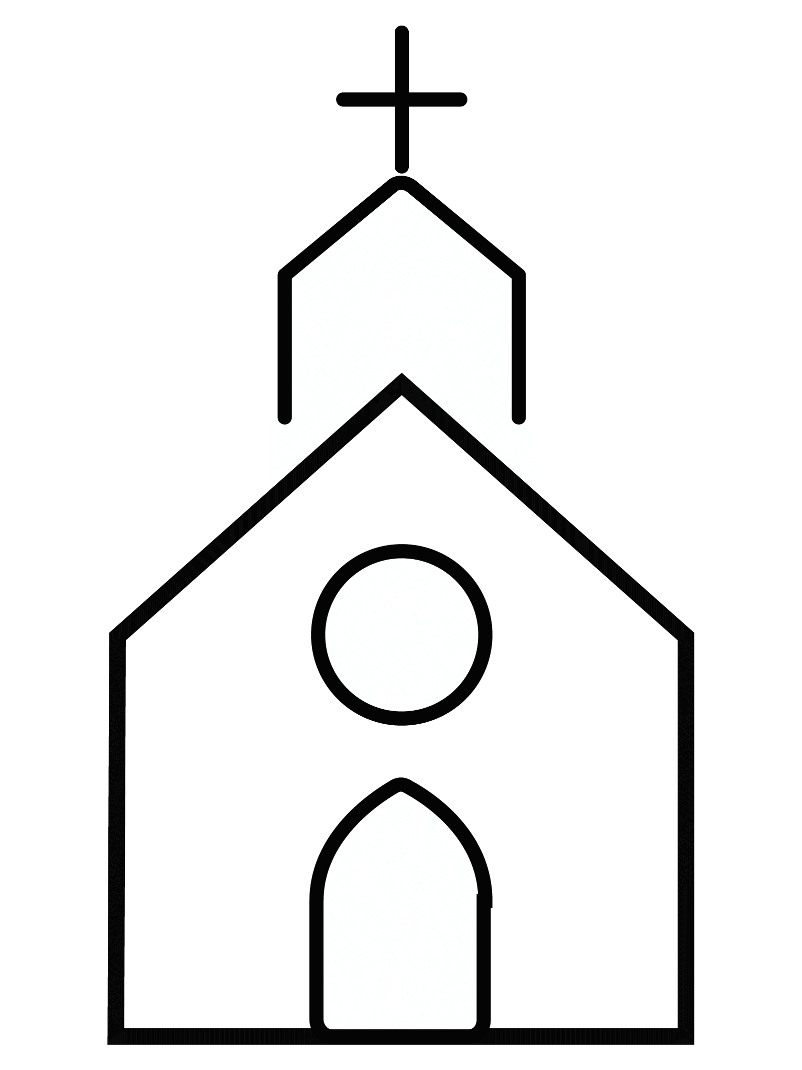 Desenho de Igreja para imprimir