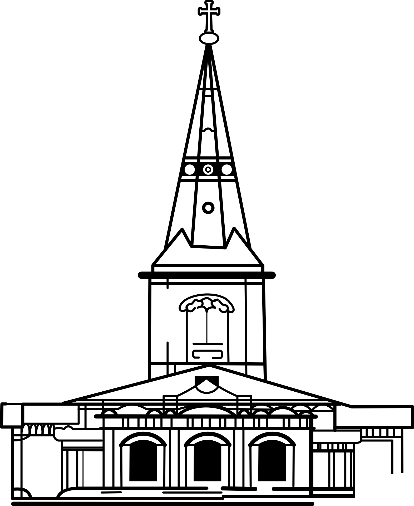 Desenho de Igreja para imprimir