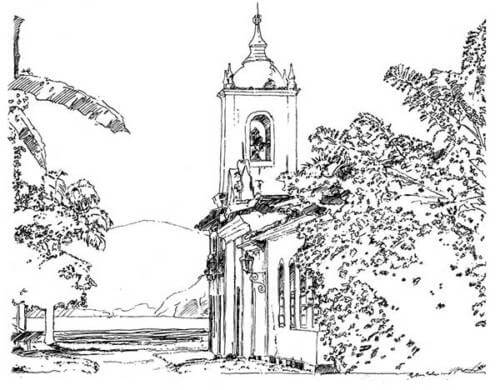Desenho de Igreja para imprimir