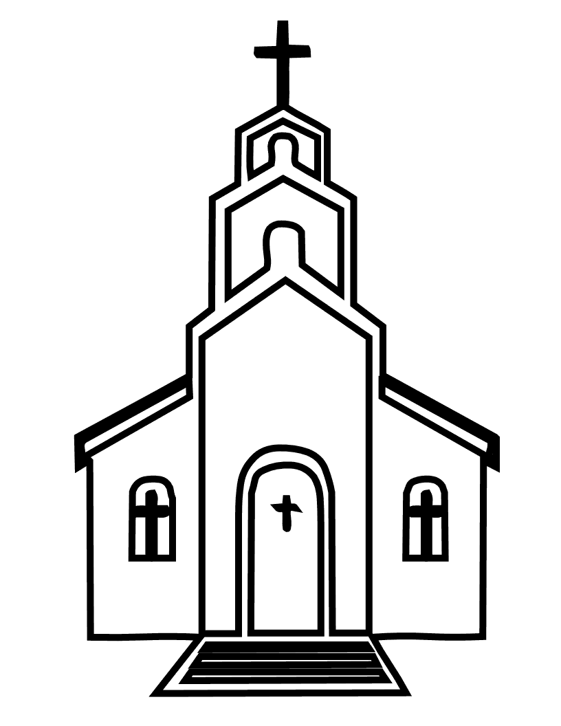 Desenho de Igreja para imprimir