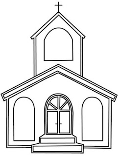 Desenho de Igreja para imprimir