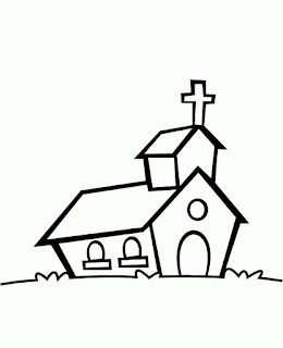 Desenho de Igreja para imprimir