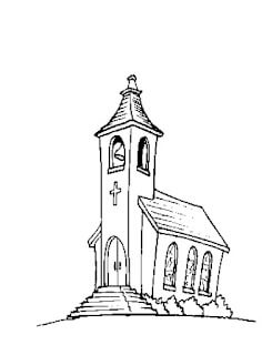 Desenho de Igreja para imprimir