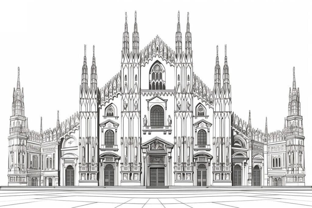 Desenho de Igreja para imprimir