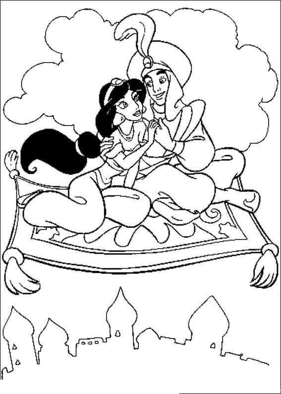 Desenho de Jasmine para imprimir