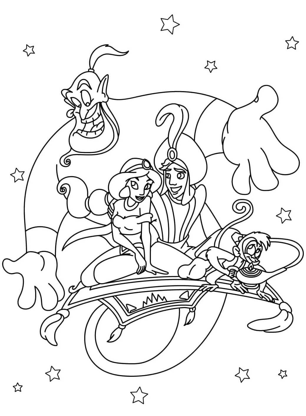 Desenho de Jasmine para imprimir