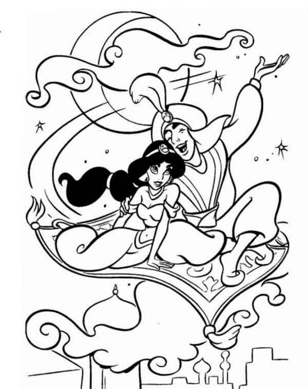 Desenho de Jasmine para imprimir