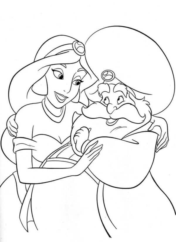Desenho de Jasmine para imprimir