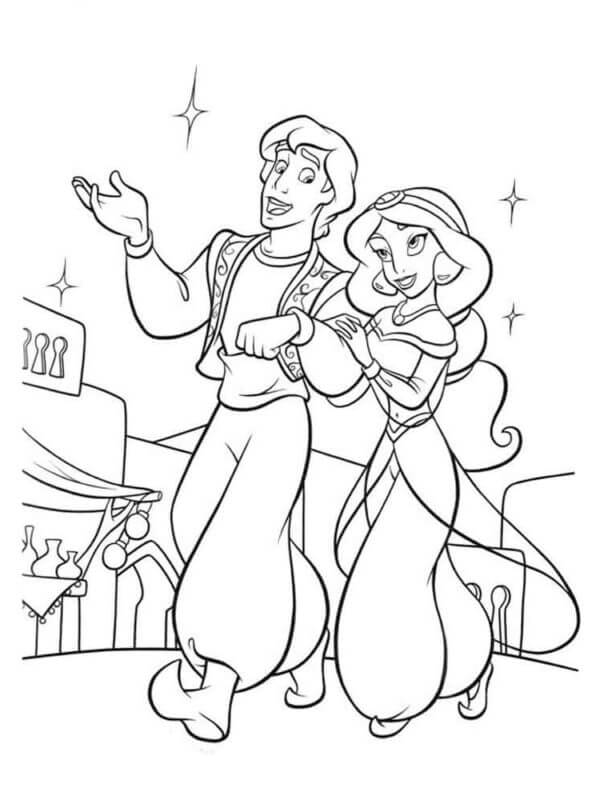 Desenho de Jasmine para imprimir