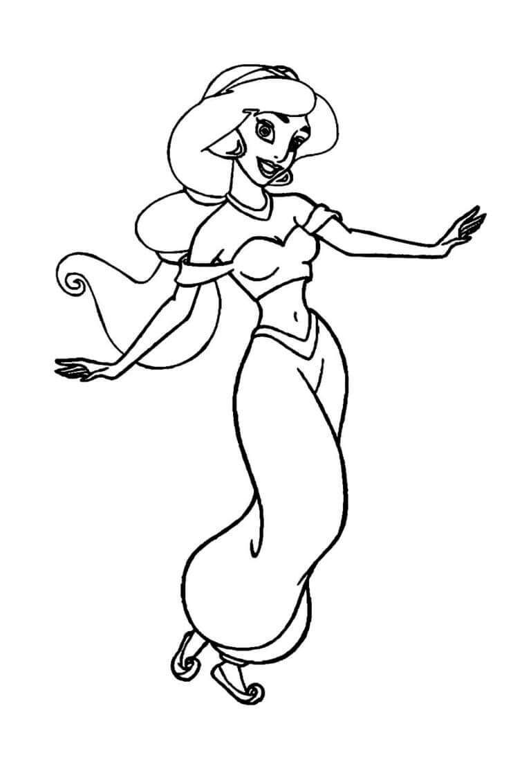 Desenho de Jasmine para imprimir
