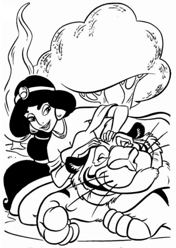 Desenho de Jasmine para imprimir
