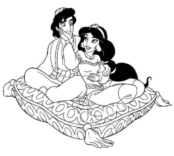 Desenho de Jasmine para imprimir