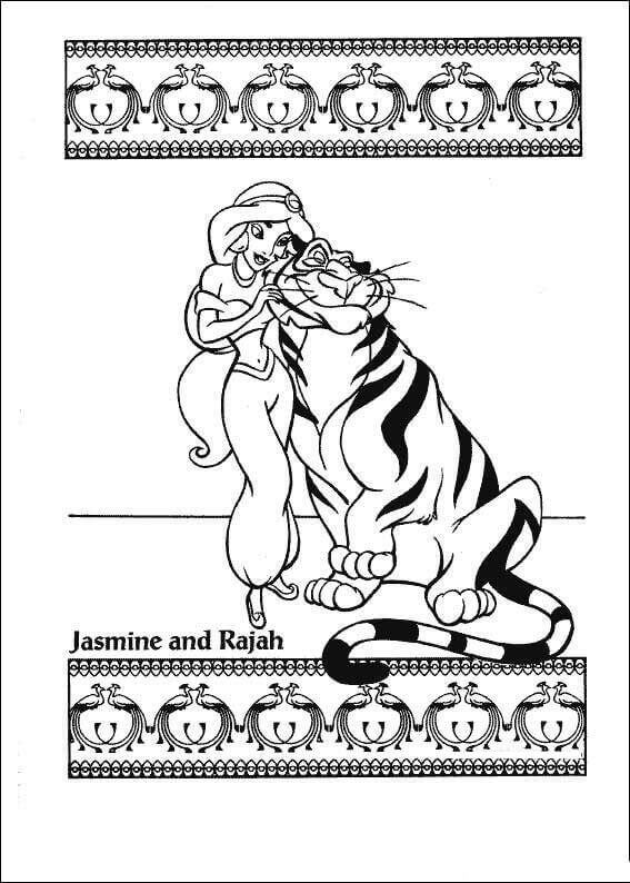 Desenho de Jasmine para imprimir