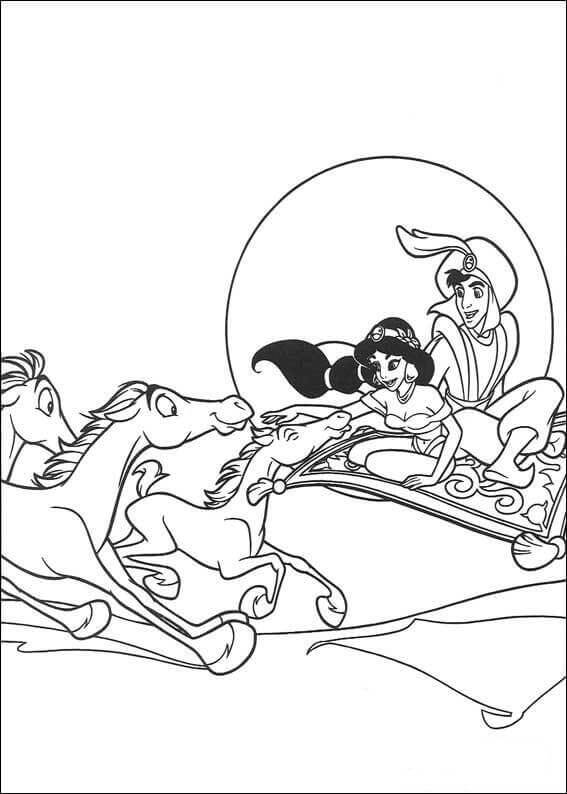 Desenho de Jasmine para imprimir