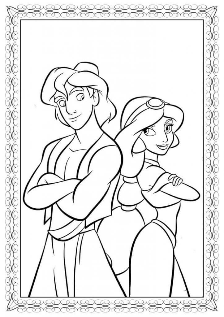Desenho de Jasmine para imprimir