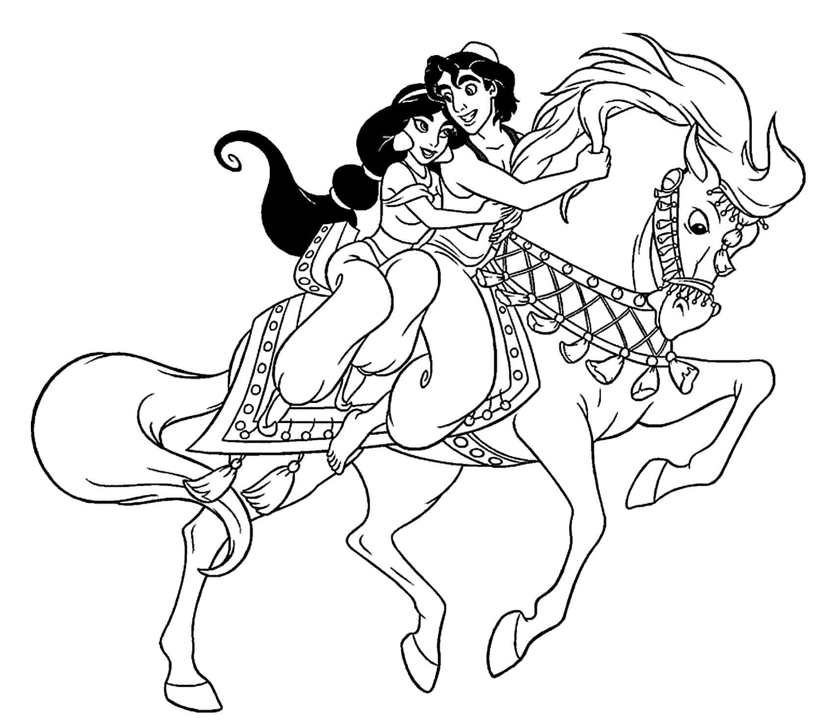 Desenho de Jasmine para imprimir