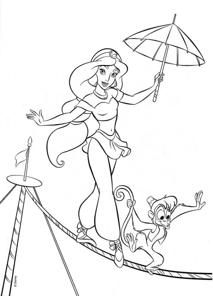 Desenho de Jasmine para imprimir