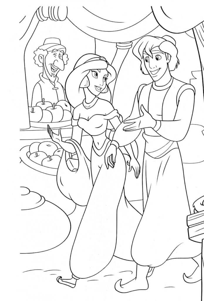 Desenho de Jasmine para imprimir
