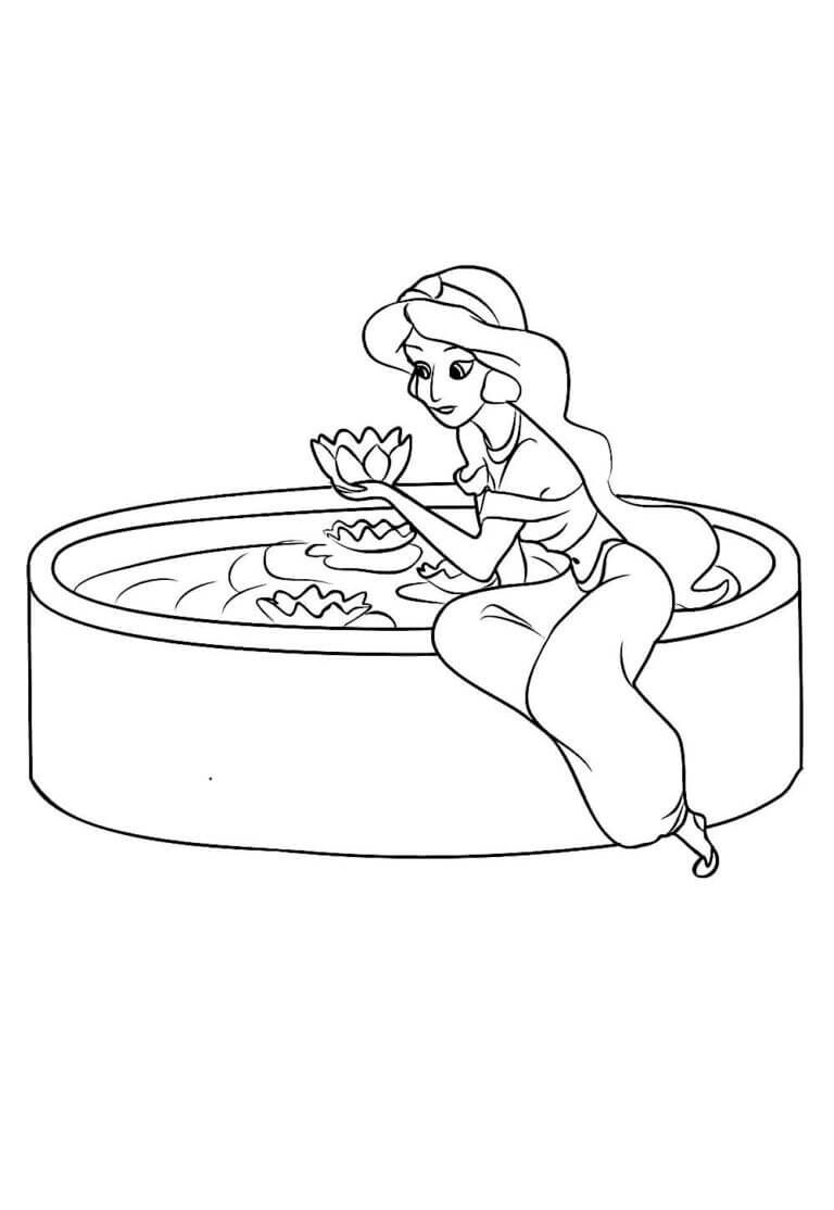 Desenho de Jasmine para imprimir