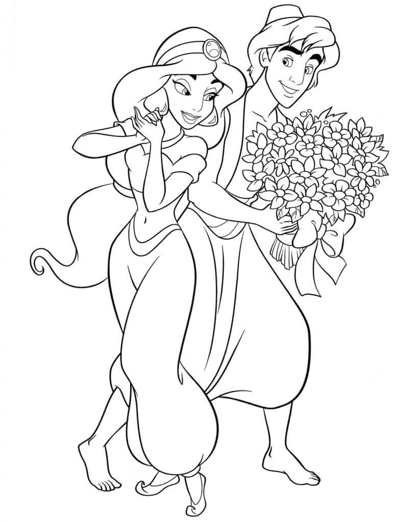 Desenho de Jasmine para imprimir