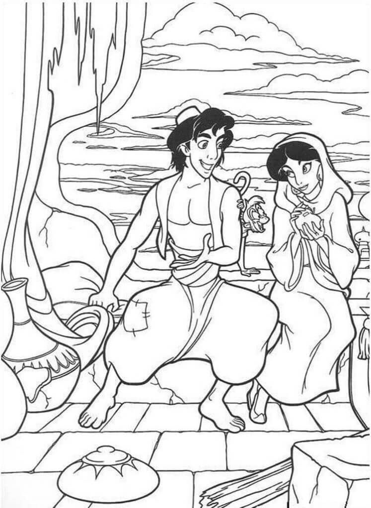 Desenho de Jasmine para imprimir