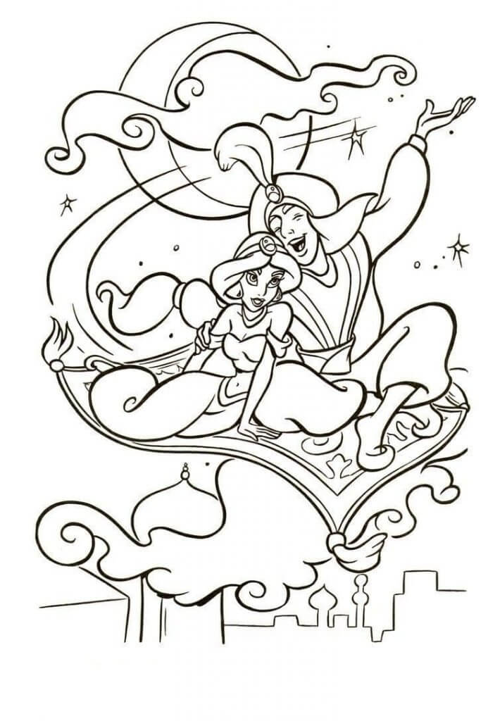 Desenho de Jasmine para imprimir