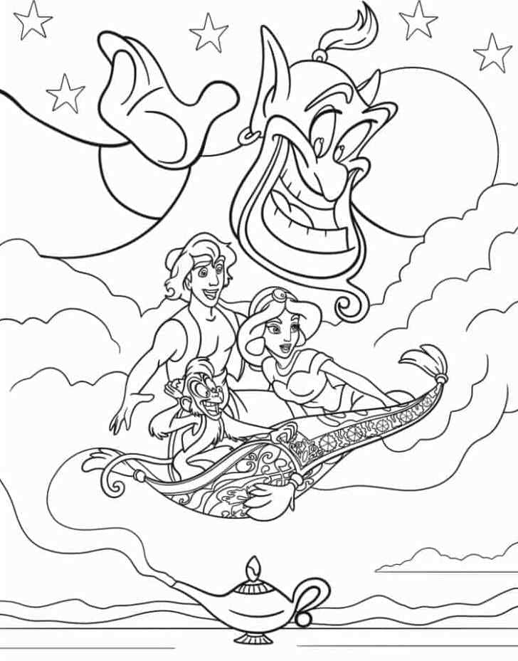 Desenho de Jasmine para imprimir