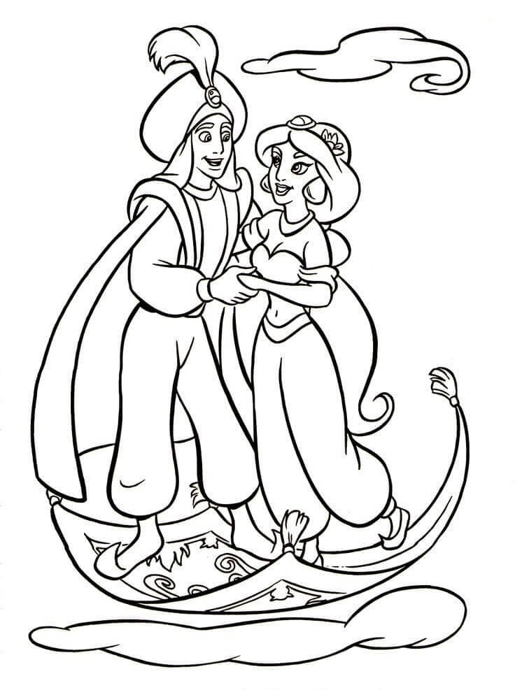 Desenho de Jasmine para imprimir