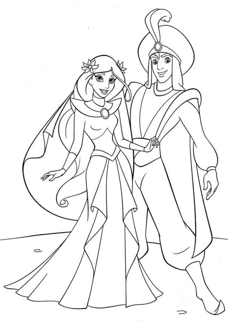 Desenho de Jasmine para imprimir