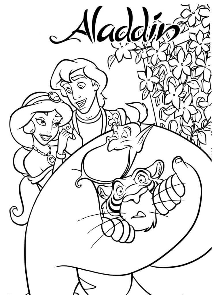 Desenho de Jasmine para imprimir