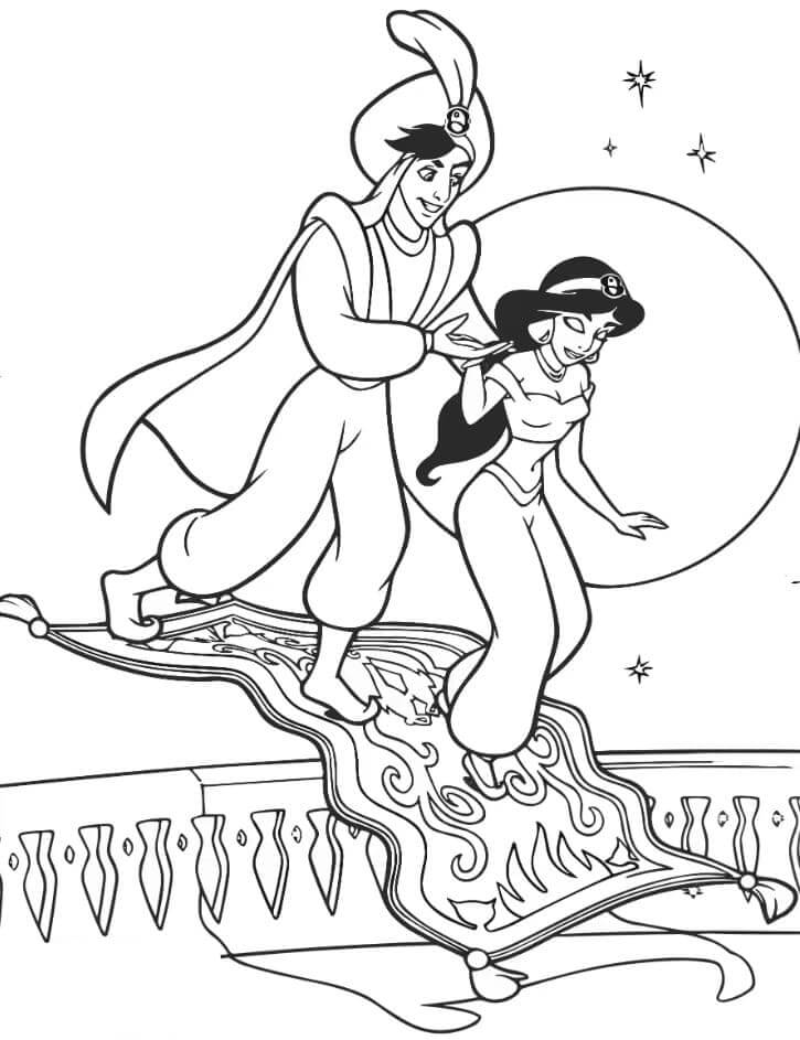 Desenho de Jasmine para imprimir