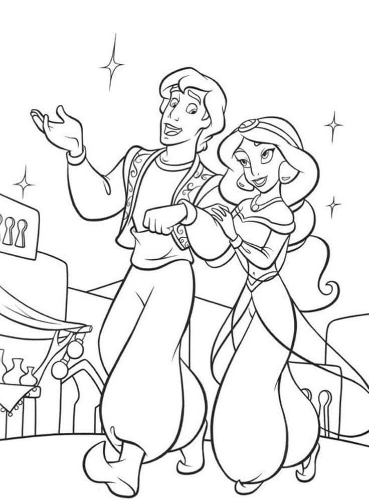 Desenho de Jasmine para imprimir