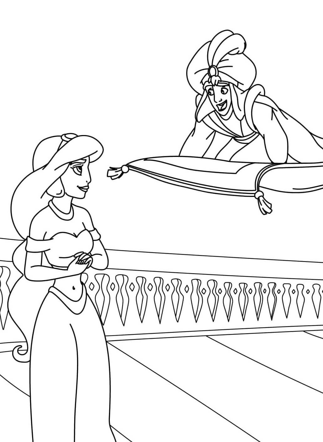 Desenho de Jasmine para imprimir