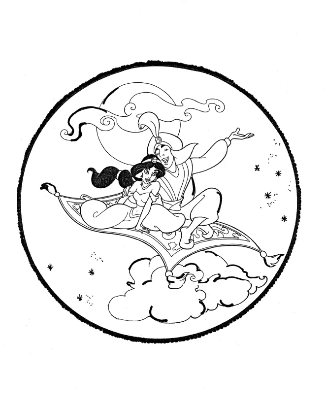 Desenho de Jasmine para imprimir