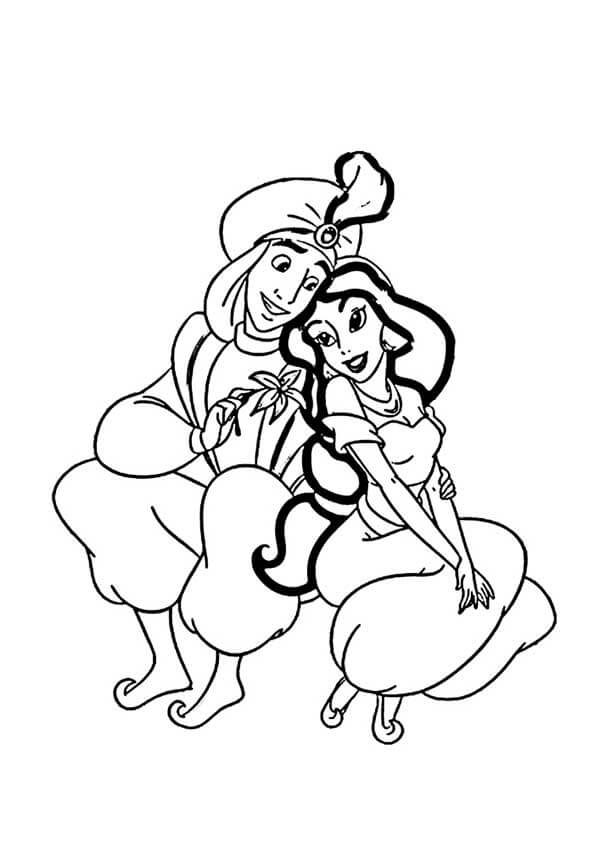 Desenho de Jasmine para imprimir