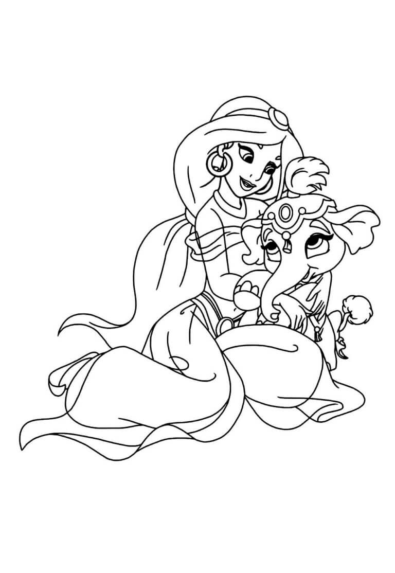 Desenho de Jasmine para imprimir
